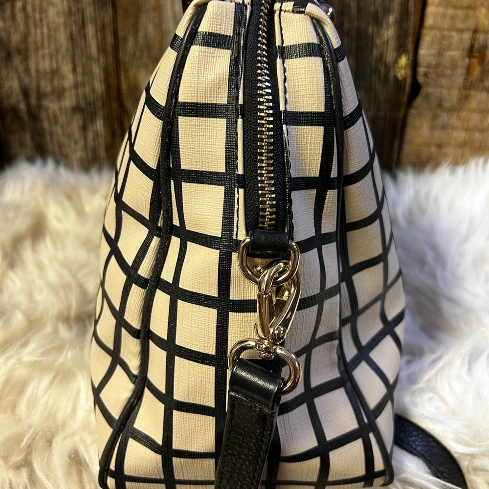 Kate Spade Purse Rachelle Brightwater Drive Black Plaid Retail $380‼️ - Picture 8 of 10